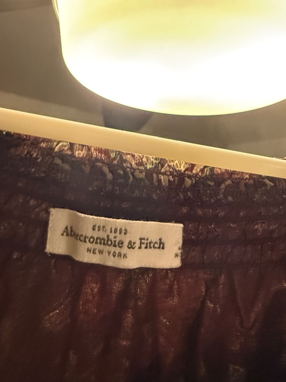 Abercrombie & Fitch Maroon Paisley Maxi Dress - Picture 8 of 8